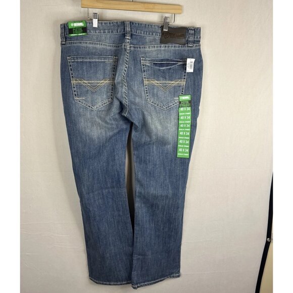 NWT Rock & Roll Denim Pistol Straight Jeans 40x34 Light Wash Regular Fit - Picture 5 of 12